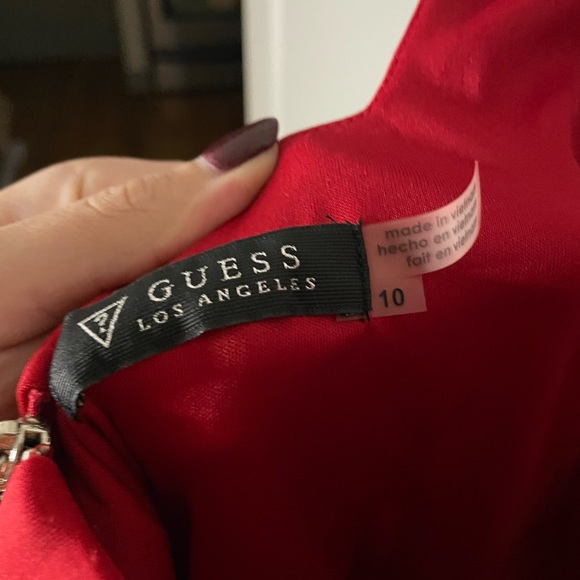 Red Bodycon Bandage Dress - Picture 4 of 6